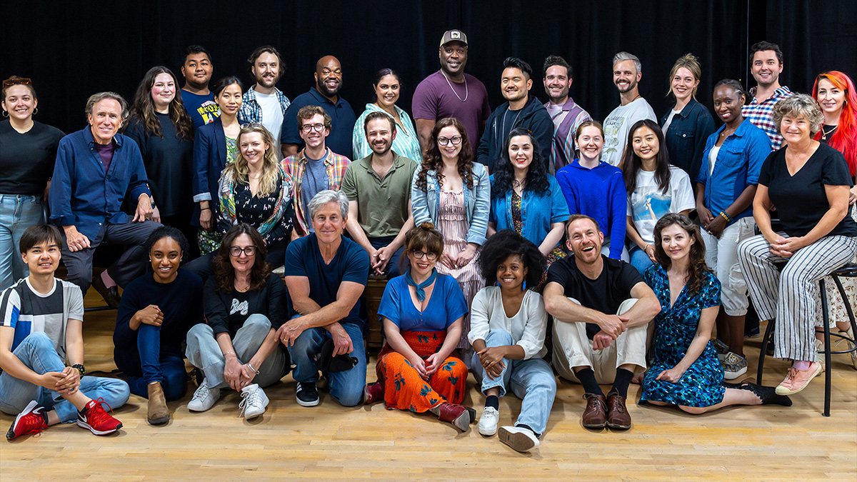Gallery 5 - A group photo of most of the actors, stage managers and crew of Festival '25.